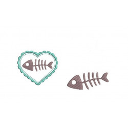 Stickdatei - Fischgräte